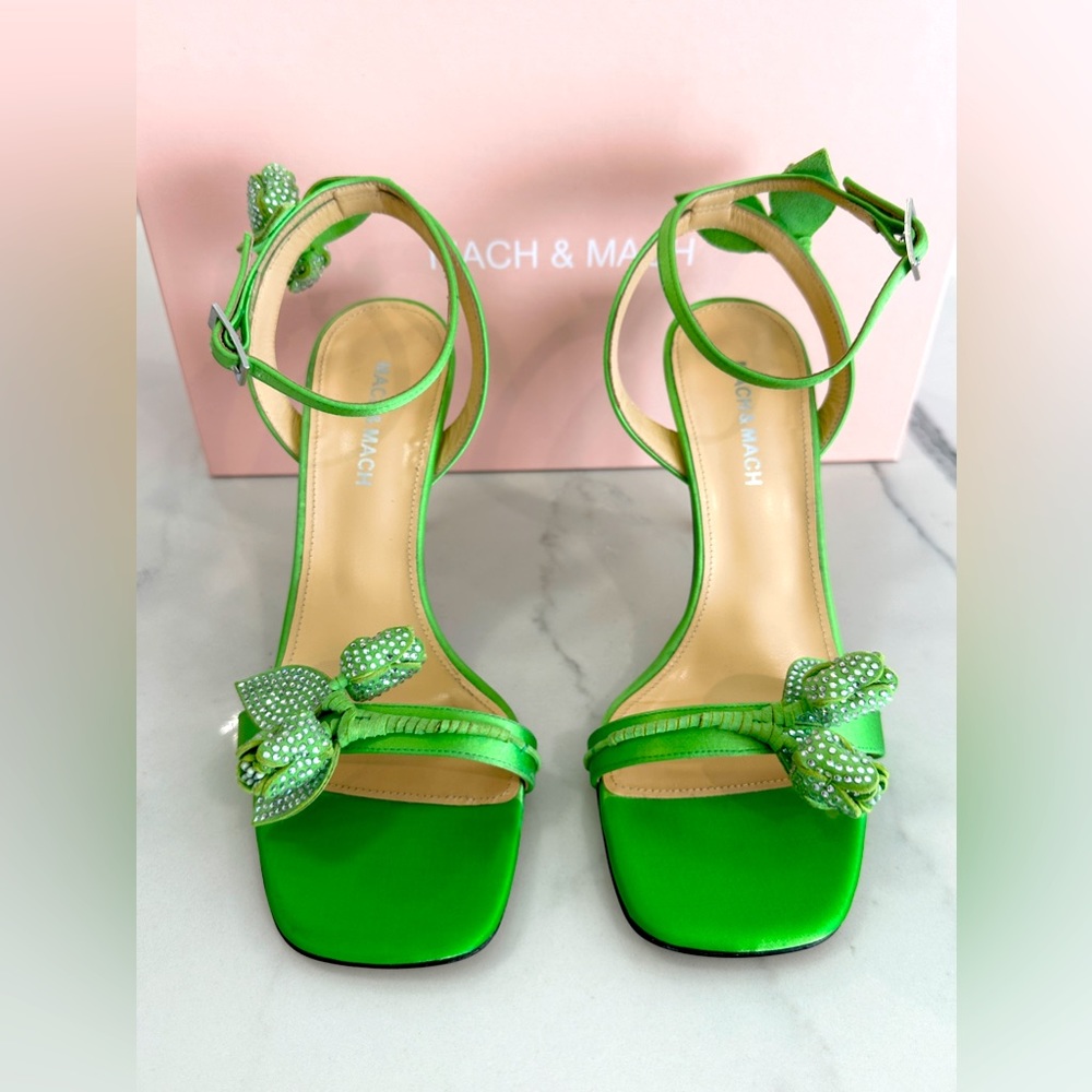 Mach & Mach Wonder Tulip Crystal Sandals